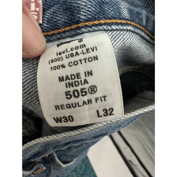 Vintage Levis 505 Jeans Mens 30x30 Made USA Regular Fit Straight Leg 90s Denim - Picture 5 of 14